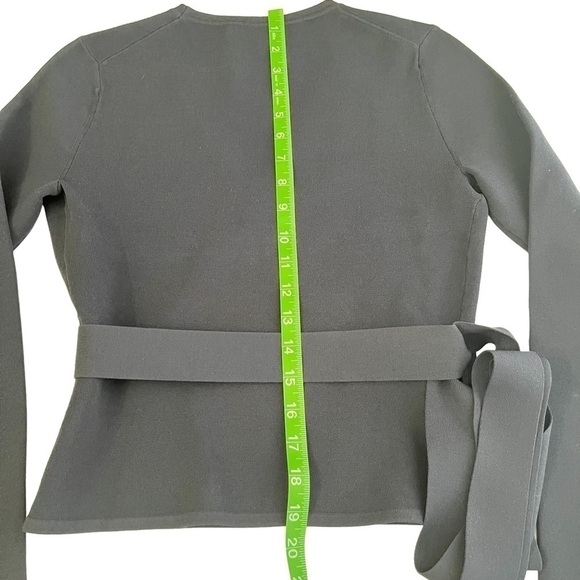 DIANNE Von Furstenberg Knit Wrap Top in Alexander‎ Navy size P - Picture 7 of 8